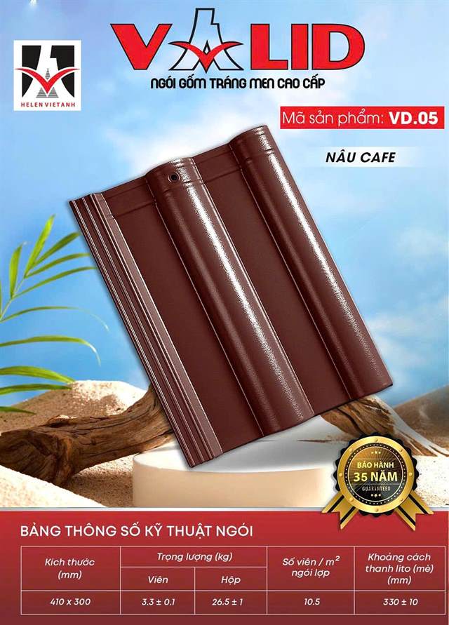 Ngói sóng Việt Anh – mẫu 2