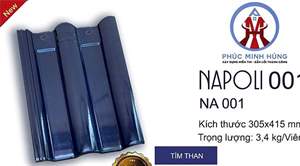 Ngói sóng Napoli 2 vít – mẫu 2