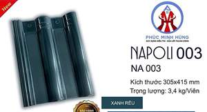 Ngói sóng Napoli 2 vít – mẫu 3