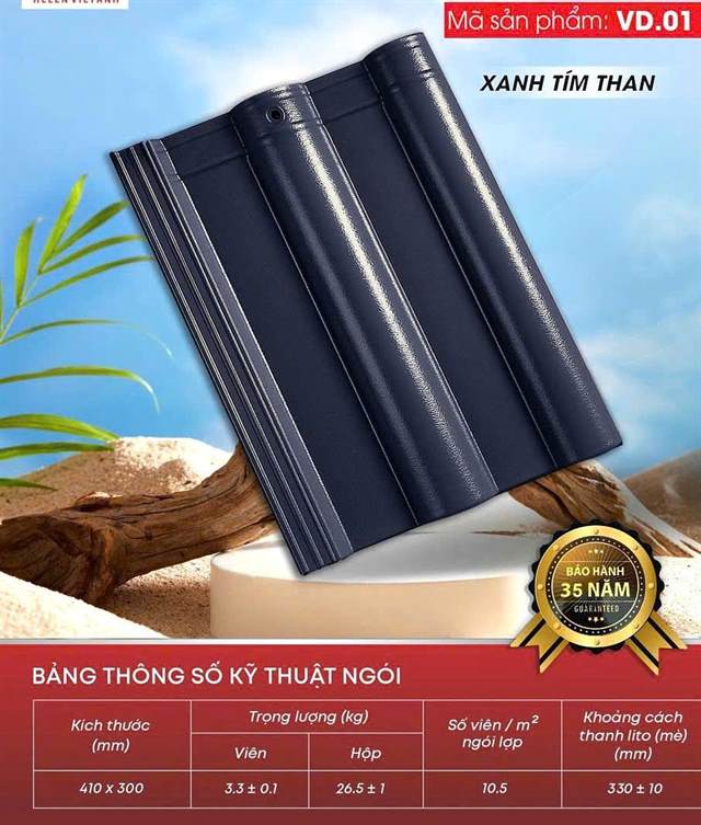 Ngói sóng Fujisu 1 vít – mẫu 3