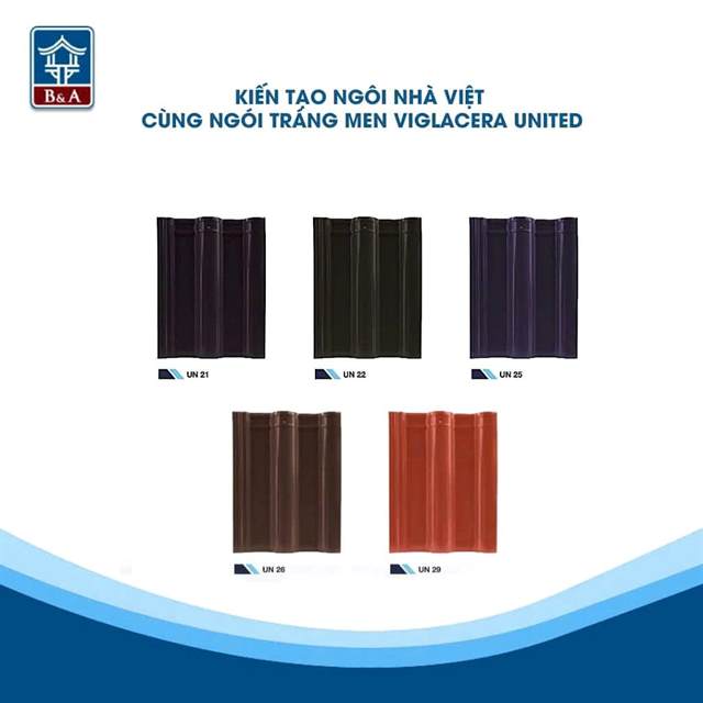 Ngói sóng Viglacera UN 1 vít – mẫu 1