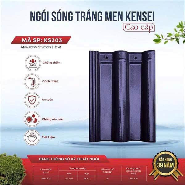Ngói sóng Kensei – mẫu 1