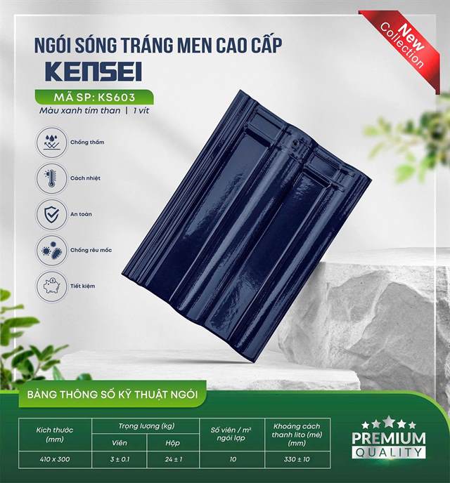 Ngói sóng Kensei – mẫu 5