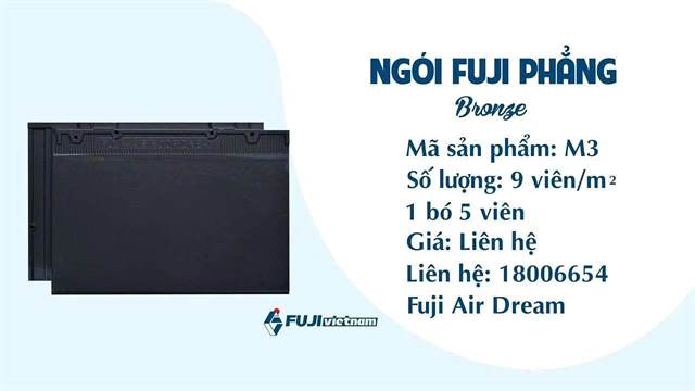 Ngói phẳng Fuji – mẫu 2