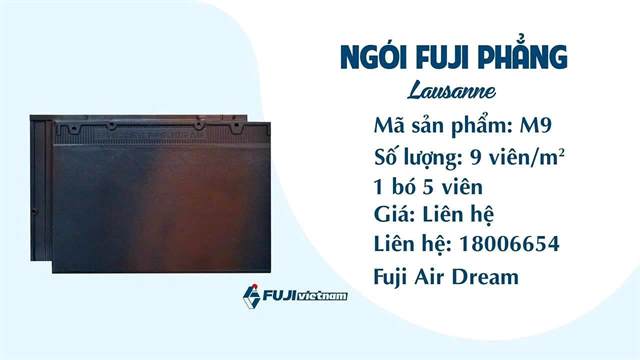 Ngói phẳng Fuji – mẫu 3