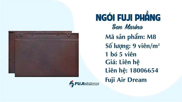 Ngói phẳng Fuji – mẫu 4