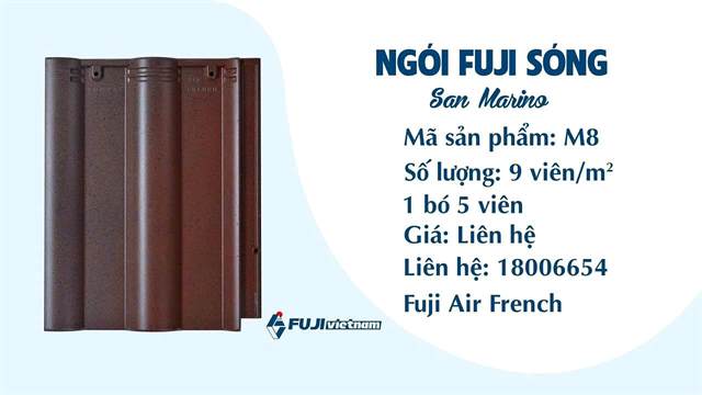 Ngói sóng Fuji – mẫu 2