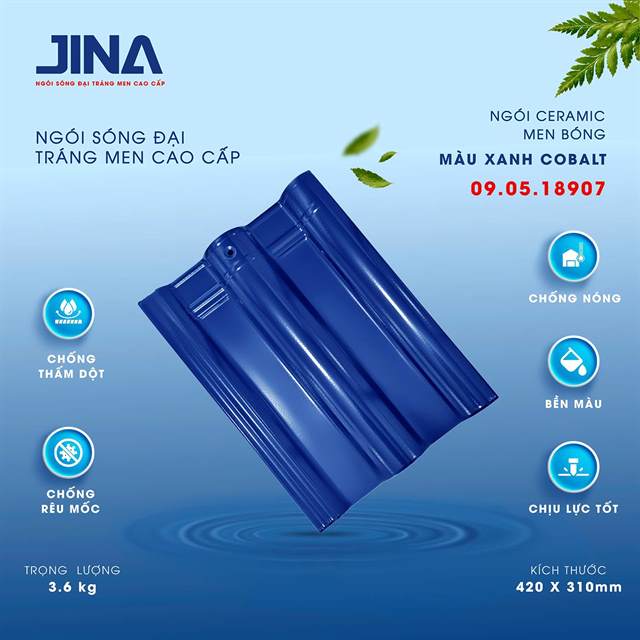 Ngói sóng Jina 1 vít – mẫu 3