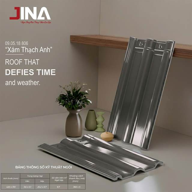 Ngói sóng Jina 2 vít – mẫu 3