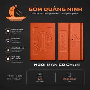 Ngói mấn có chân – Gốm Quảng Ninh