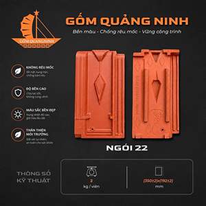 Ngói 22 – Gốm Quảng Ninh
