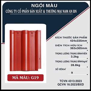 Ngói sóng Nam An – mẫu 1