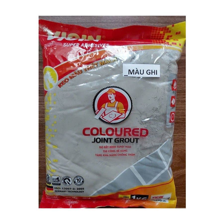 Bột chít mạch Vicin 1kg/túi màu ghi