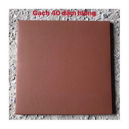 Gạch đỏ lát sân Cotto Hạ Long 40×40 A1