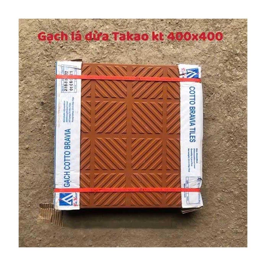 Gạch lá dừa Takao 40x40 không tráng men