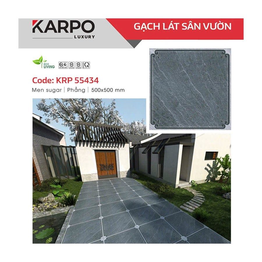 Gạch lát sân TOKO KRP55434 50x50cm