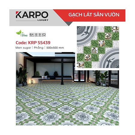 Gạch lát sân TOKO KRP55439 50x50cm