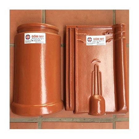 Ngói INDO Gốm Mỹ SUQ-84693 màu đỏ men