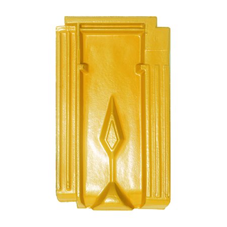 Ngói lợp Gốm Đất Việt M8BY tráng men màu vàng