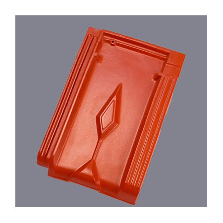 Ngói lợp mái nhà 16v Gốm Mỹ BIS-71846 men đỏ