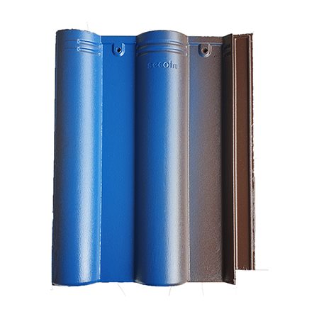 Ngói lợp mái sóng tròn Secoin S2-16 màu nâu xanh