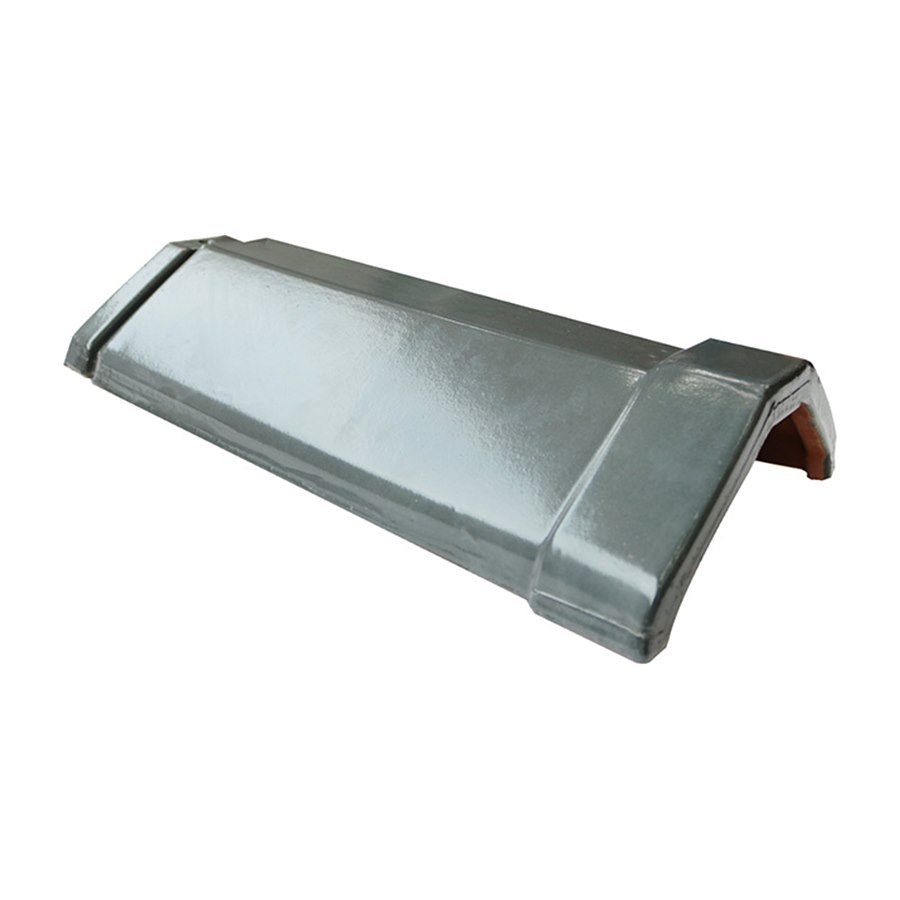 Ngói nóc 400 Gốm Đất Việt M7 men bóng màu xanh rêu