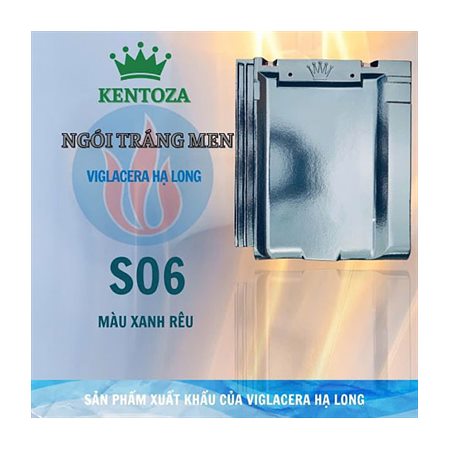Ngói phẳng Viglacera Kentoza – S06 tráng men