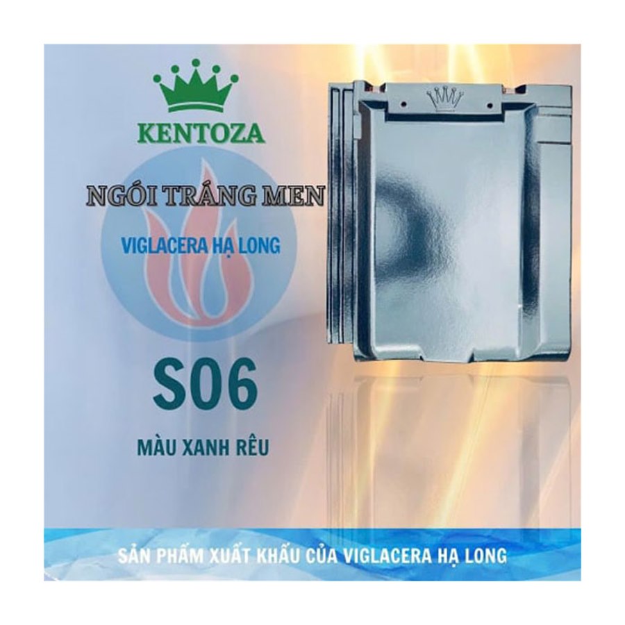 Ngói phẳng Viglacera Kentoza – S06 tráng men