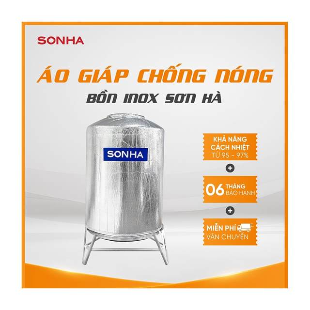 (1000F960) Áo giáp chống nóng bồn inox Sơn Hà đứng
