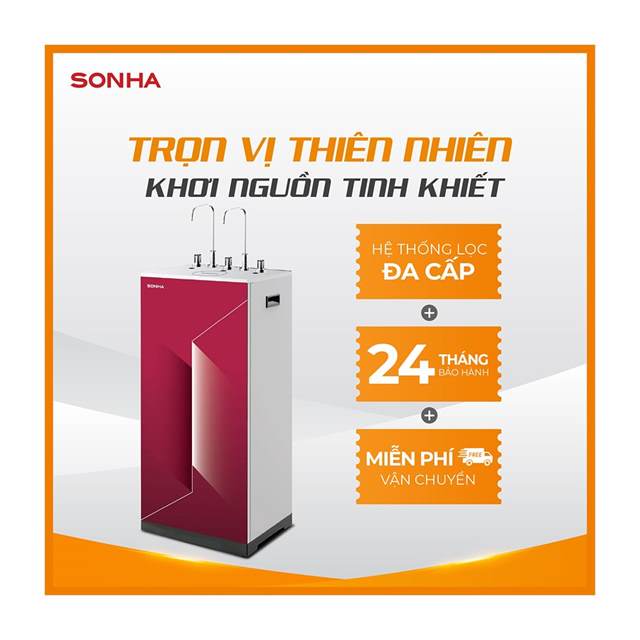 Máy lọc nước RO Sơn Hà 3 chức năng N - L - N 9 lõi khối đỏ hỏa