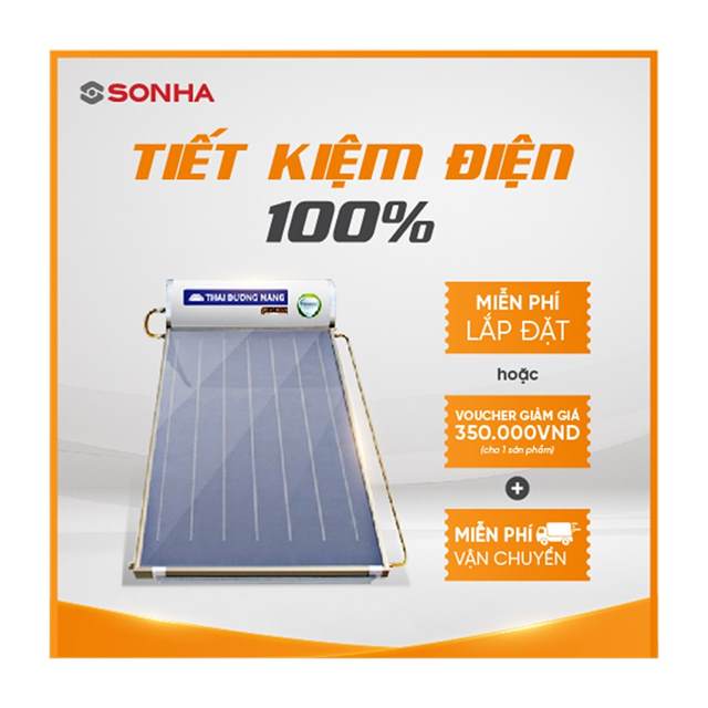 Thái dương năng FLAT GOLD 150L chịu áp Sơn Hà