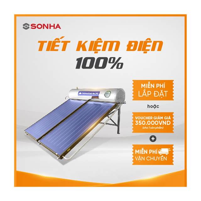 Thái dương năng FLAT GOLD 300L chịu áp Sơn Hà