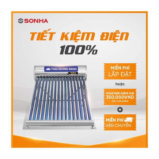 (GOLD 160L) Thái dương năng Sơn Hà ống dầu GOLD 58 - 160