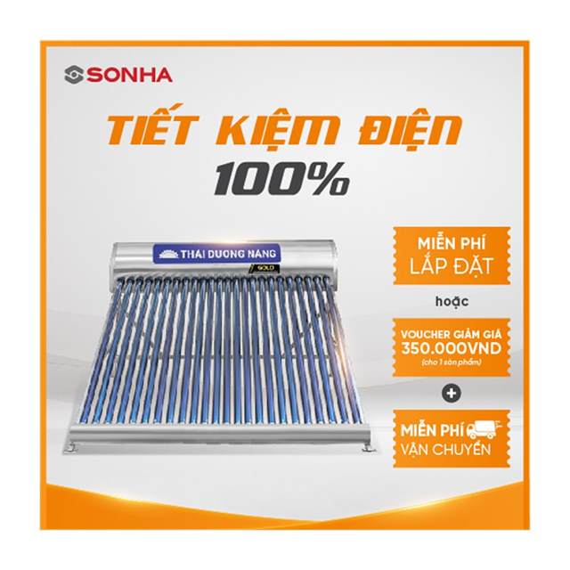 (GOLD 300L) Thái dương năng Sơn Hà ống dầu GOLD 58 - 300
