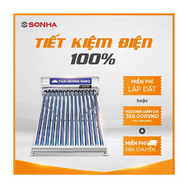 (SILVER 140L) Thái dương năng Sơn Hà SILVER 58 - 140 ống chân không