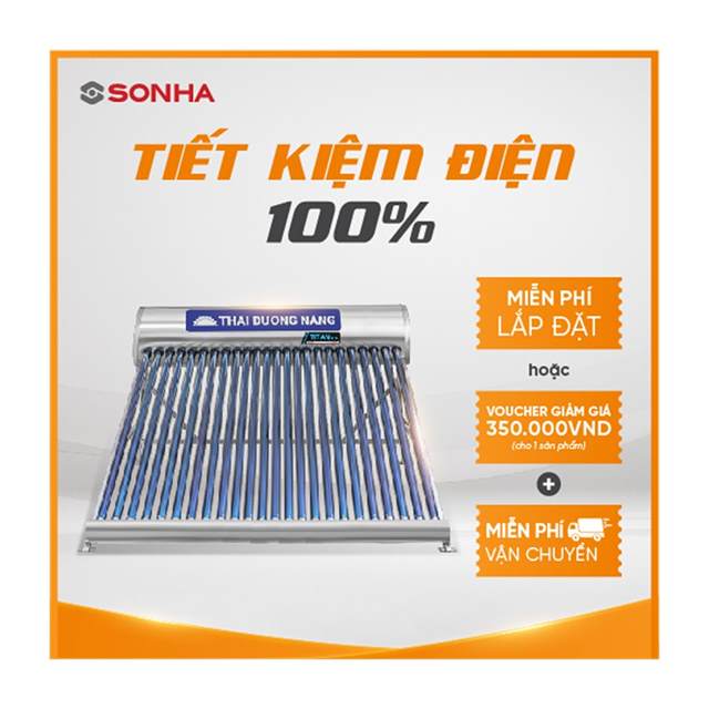 (TITAN 320L) Thái dương năng Sơn Hà TITAN 316 ống chân không 58 - 320L