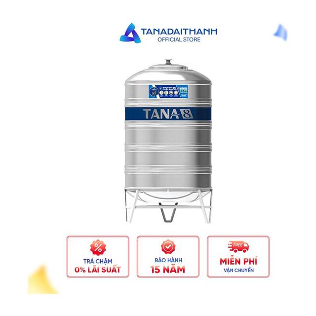 Bồn inox Tân Á 8 đứng 4000L (Ø1340) Tân Á Đại Thành