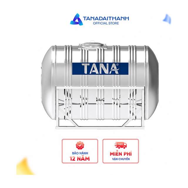 Bồn inox Tân Á ngang 700L (Ø740) Tân Á Đại Thành