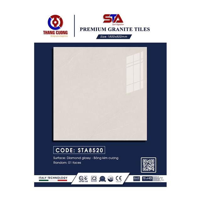 Gạch Porcelain Thắng Cường 80x80 STA8520