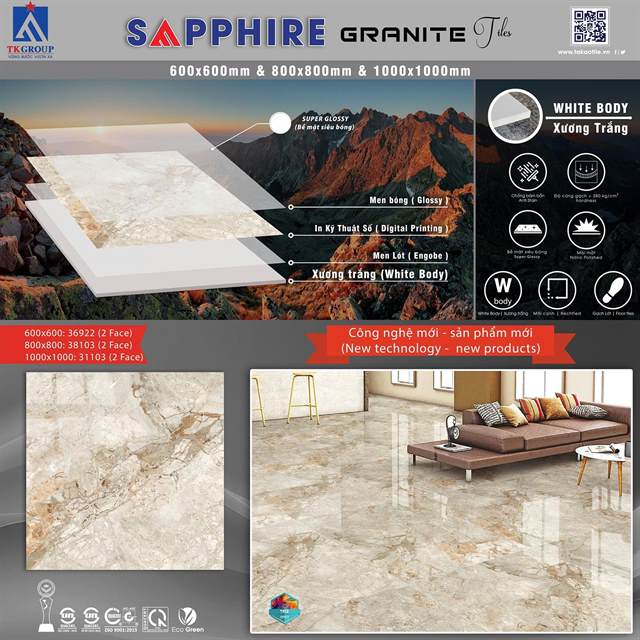 Gạch Takao Sapphire 31103 100x100
