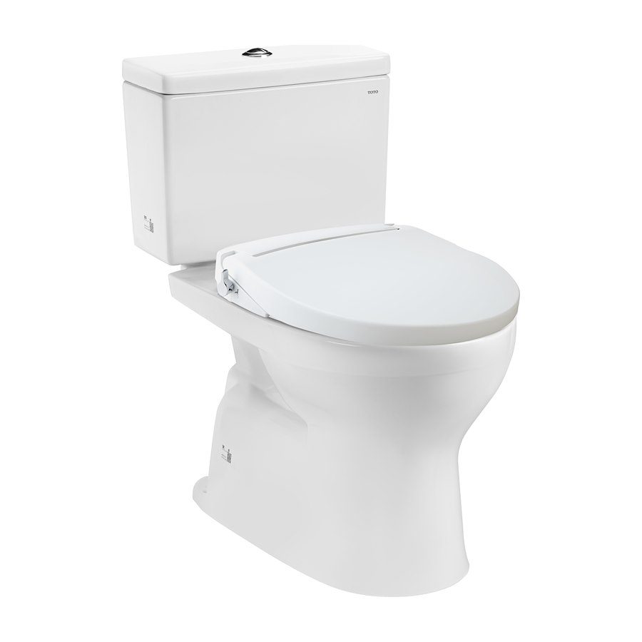 Bàn cầu hai khối kèm nắp rửa ECOWASHER TCW07S TOTO CS302DE2W