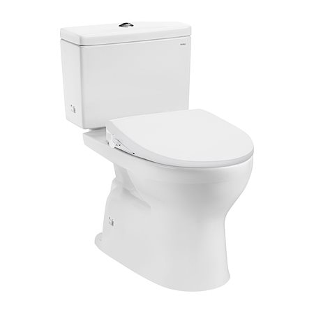 Bàn cầu hai khối kèm nắp rửa ECOWASHER TCW1211A TOTO CS302DE4W
