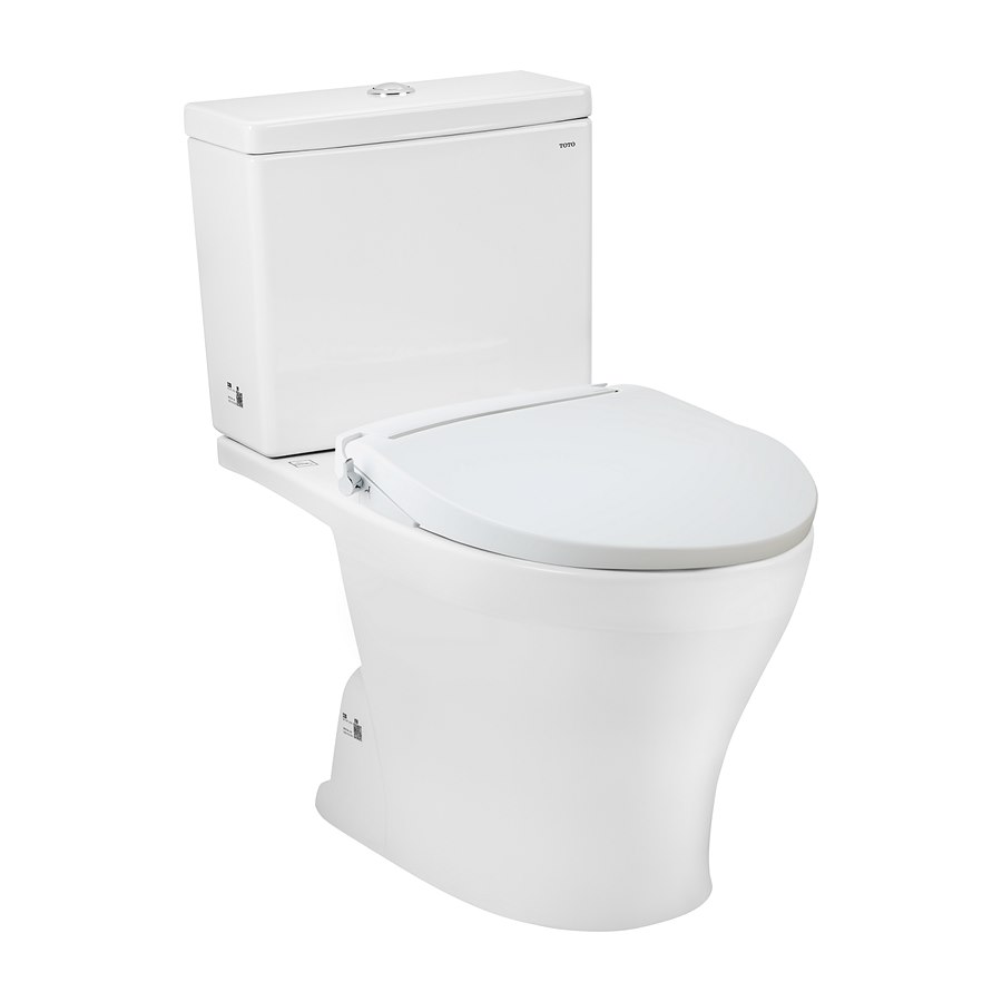 Bàn cầu 2 khối kèm nắp rửa cơ ECOWASHER TCW07S TOTO CS326DE2XW