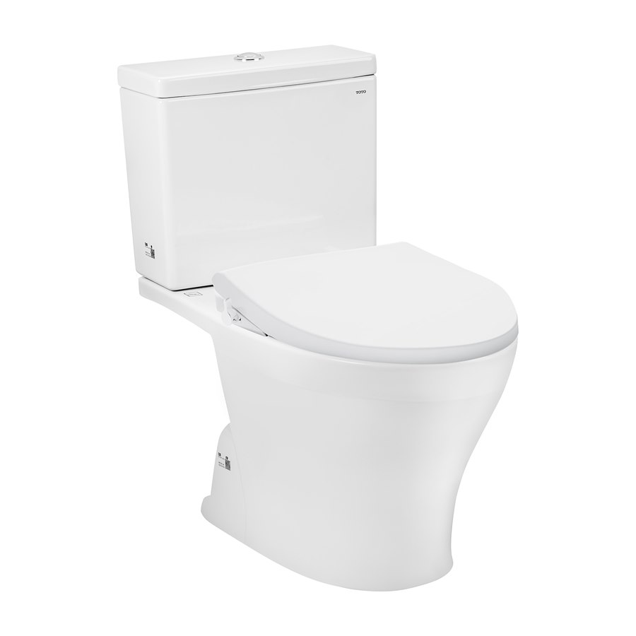 Bàn cầu 2 khối kèm nắp rửa cơ ECOWASHER TCW1211A TOTO CS326DE4XW