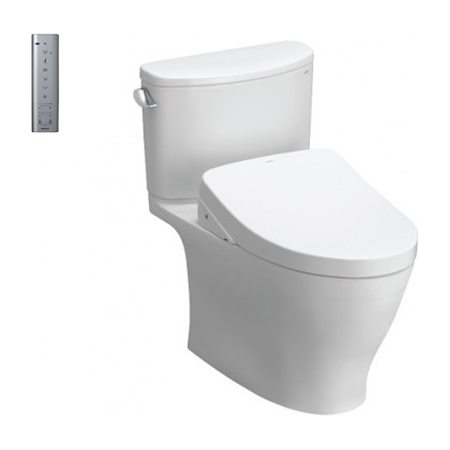 Bàn cầu hai khối kèm nắp rửa điện tử WASHLET dòng S7 TOTO CS767CRW12XW