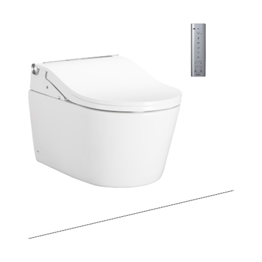 Bàn cầu treo tường kèm nắp rửa điện tử WASHLET seri RW TOTO CW542HME5UNW1_TCF801CZ_WH172AT_MB175MSS