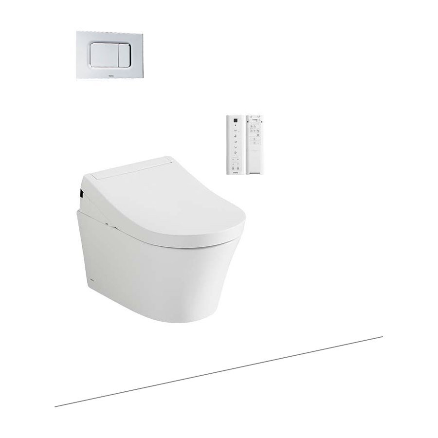 Bàn cầu treo tường kèm nắp rửa điện tử dòng S5 TOTO CW553_TCF34320GAA_WH172A_MB170PSS