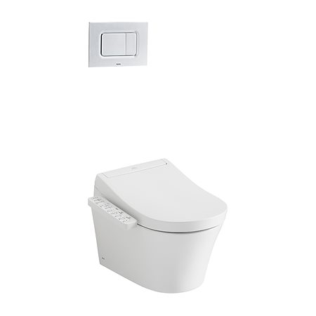 Bàn cầu treo tường kèm nắp rửa điện tử dòng S2 TOTO CW553C_TCF33370GAA_WH172AT_TCA465_MB170PSS