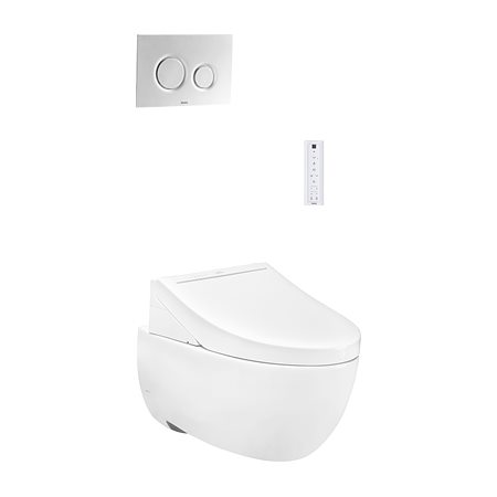 Bàn cầu treo tường LP Series kèm nắp rửa điện tử WASHLET C5 TOTO CW812RA_TCF24410AAA_WH172A_MB174PWH