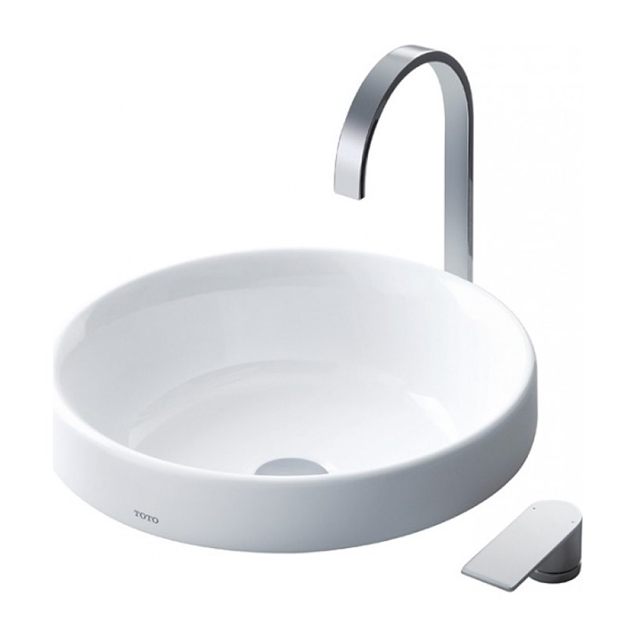 Lavabo để bàn đá cao cấp L1704 hình tròn TOTO L1704XW